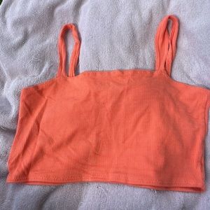 Urban Outfitters Orange Crop Top